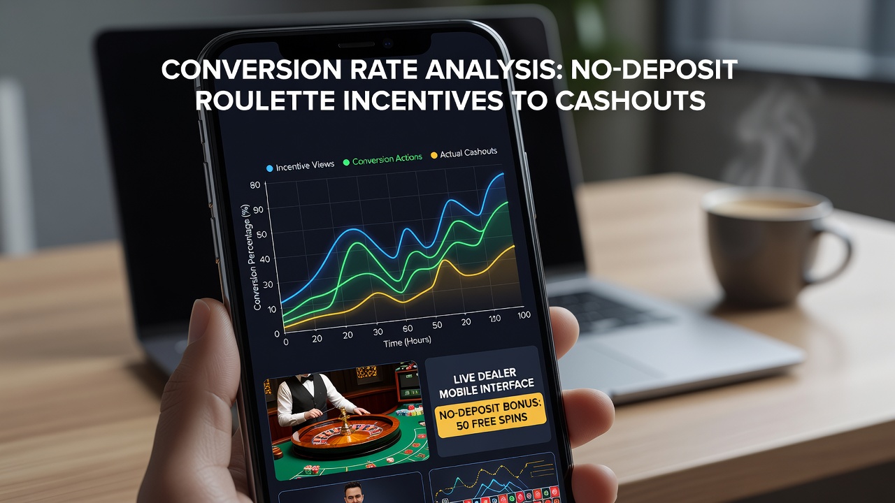 Mobiele live dealer roulette interface met no-deposit incentives