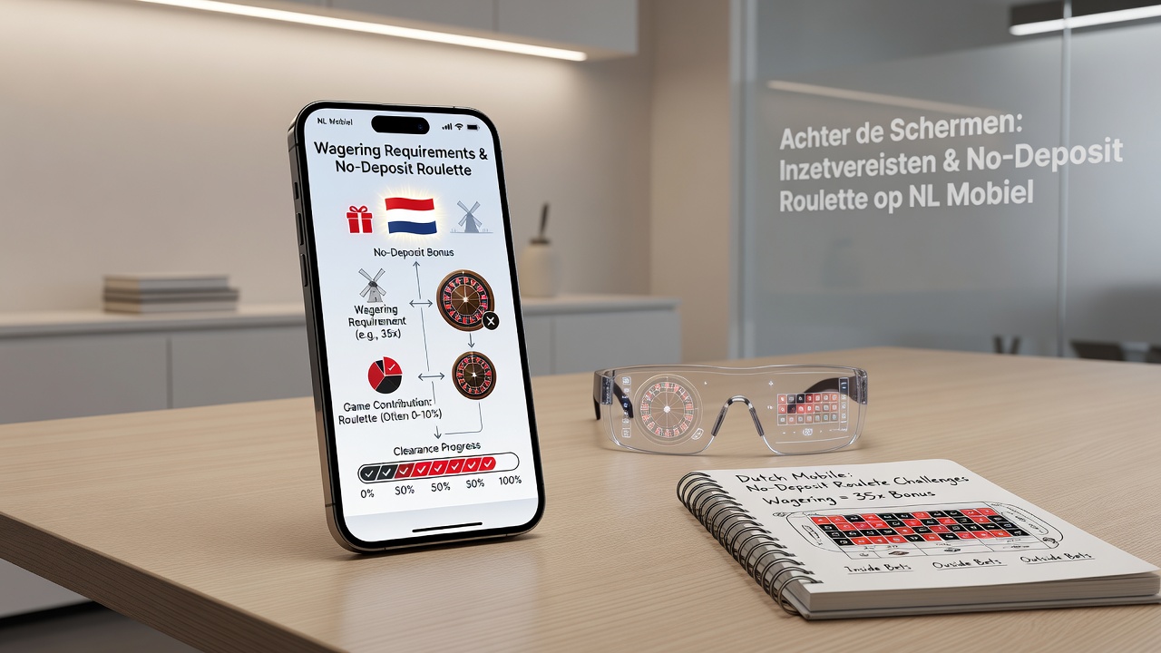 Grafiek van inzetvereisten en conversiepercentages op mobiele roulette platforms