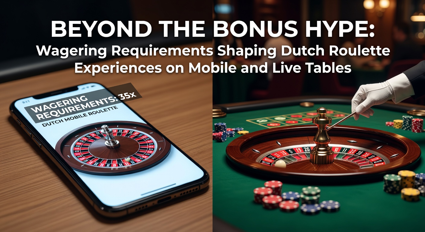 Mobiele roulette-interface met weergegeven omzeteisen op een Nederlands casino-app, inclusief live dealer-elementen en inzetopties
