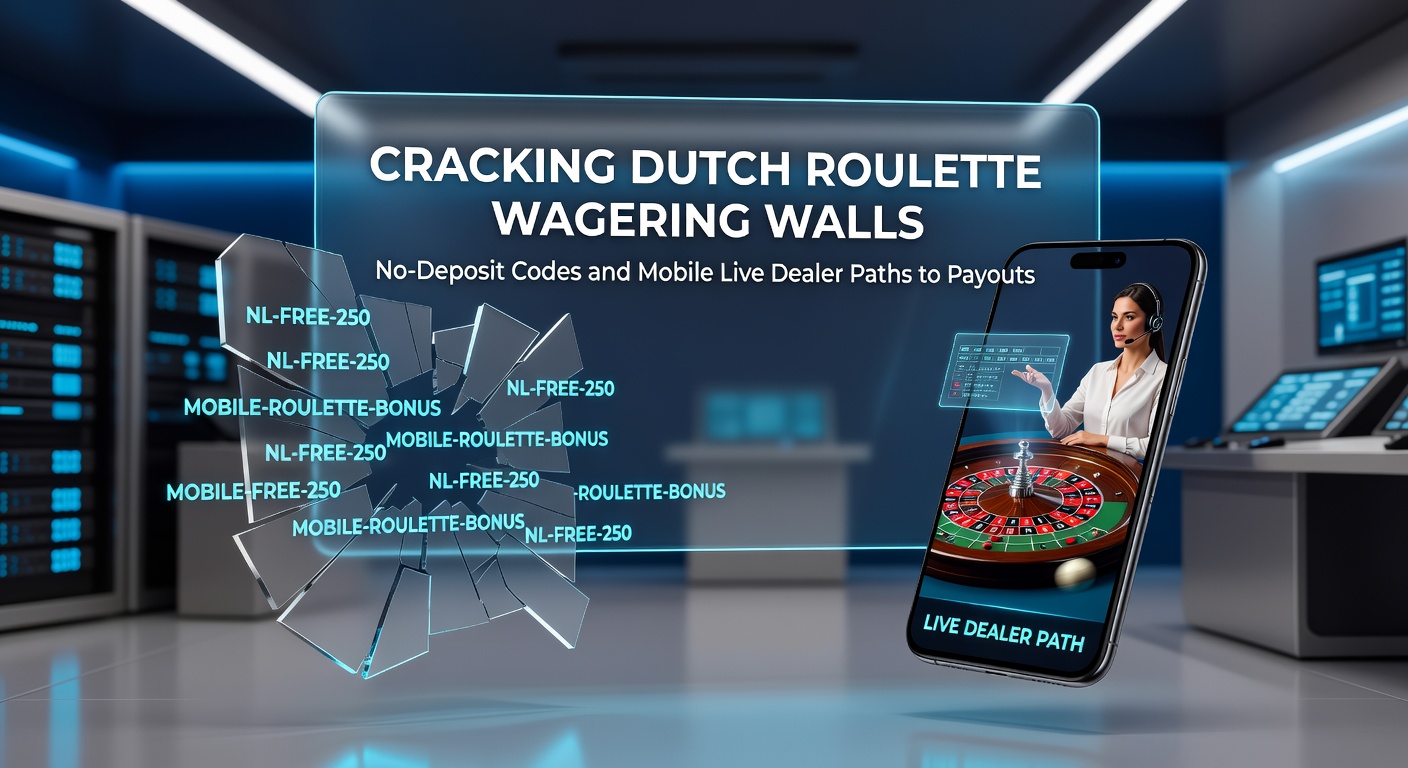 Live dealer aan roulettewiel op mobiel scherm, met wagering tracker en no-deposit bonus indicator