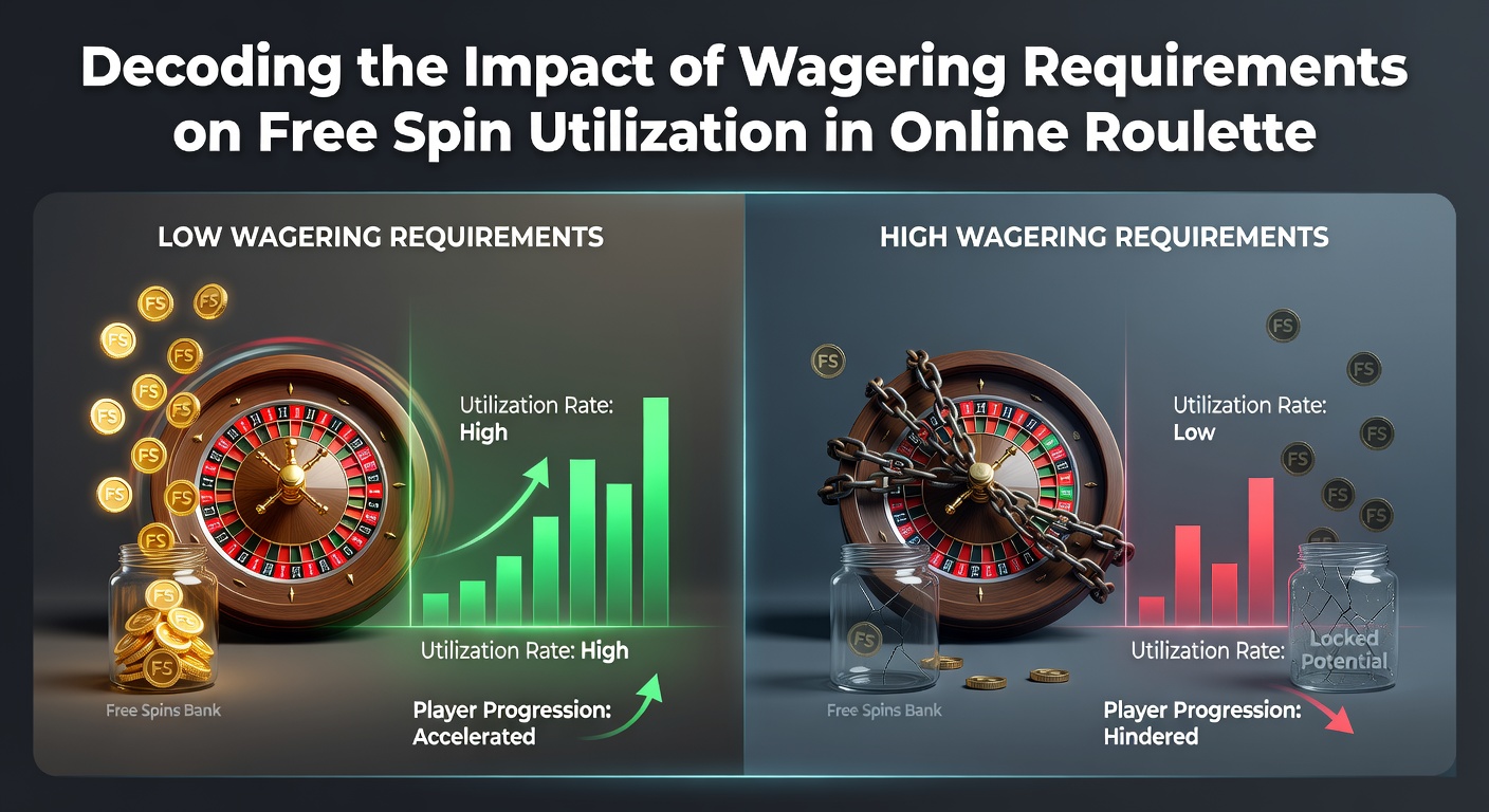 Weergave van inzetvereisten die het gebruik van gratis spins in online roulette beïnvloeden