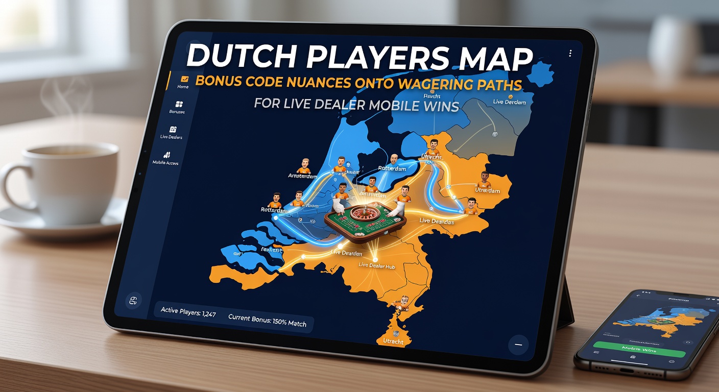 Mobiele interface met live dealer spel en bonus tracking voor Nederlandse gebruikers