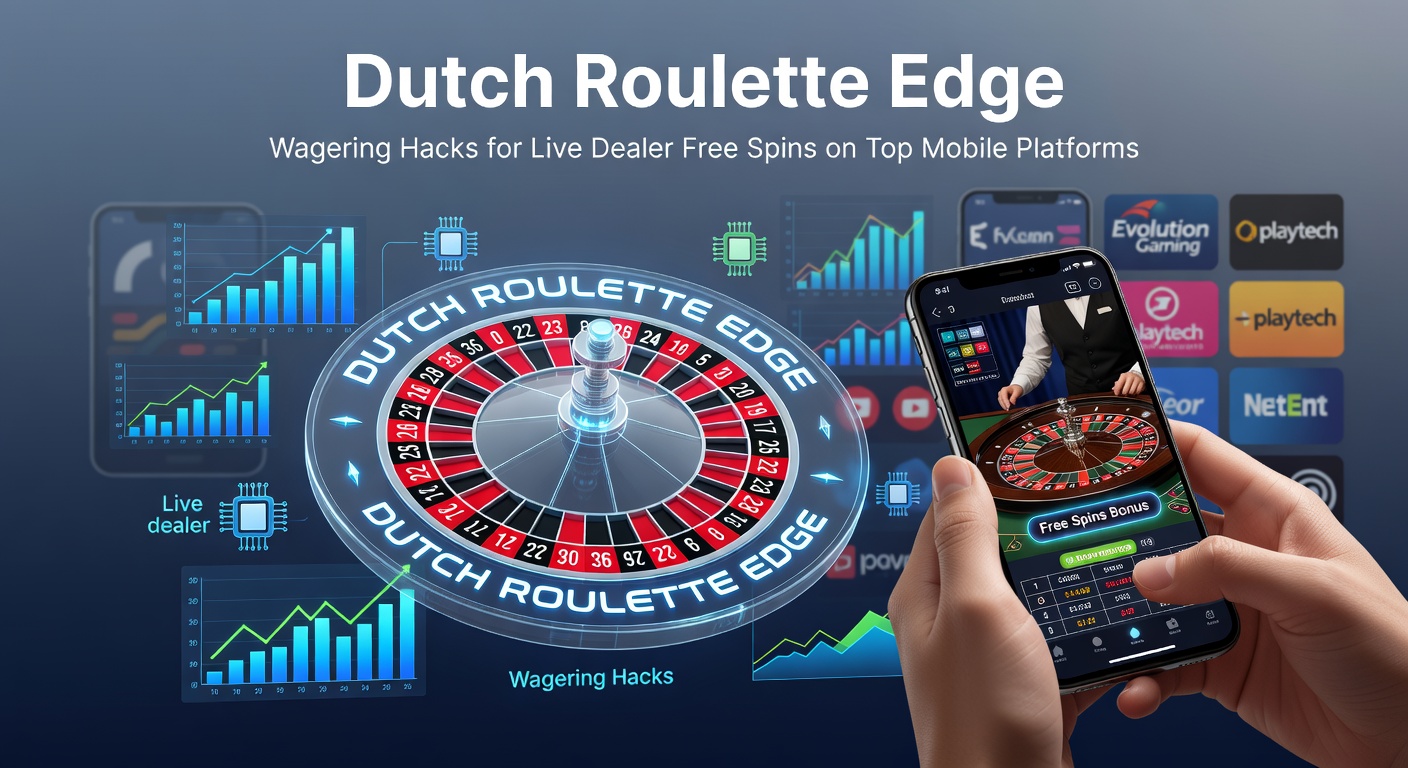 Live dealer roulette tafel op een mobiel scherm met gratis spins actie in een Nederlands online casino