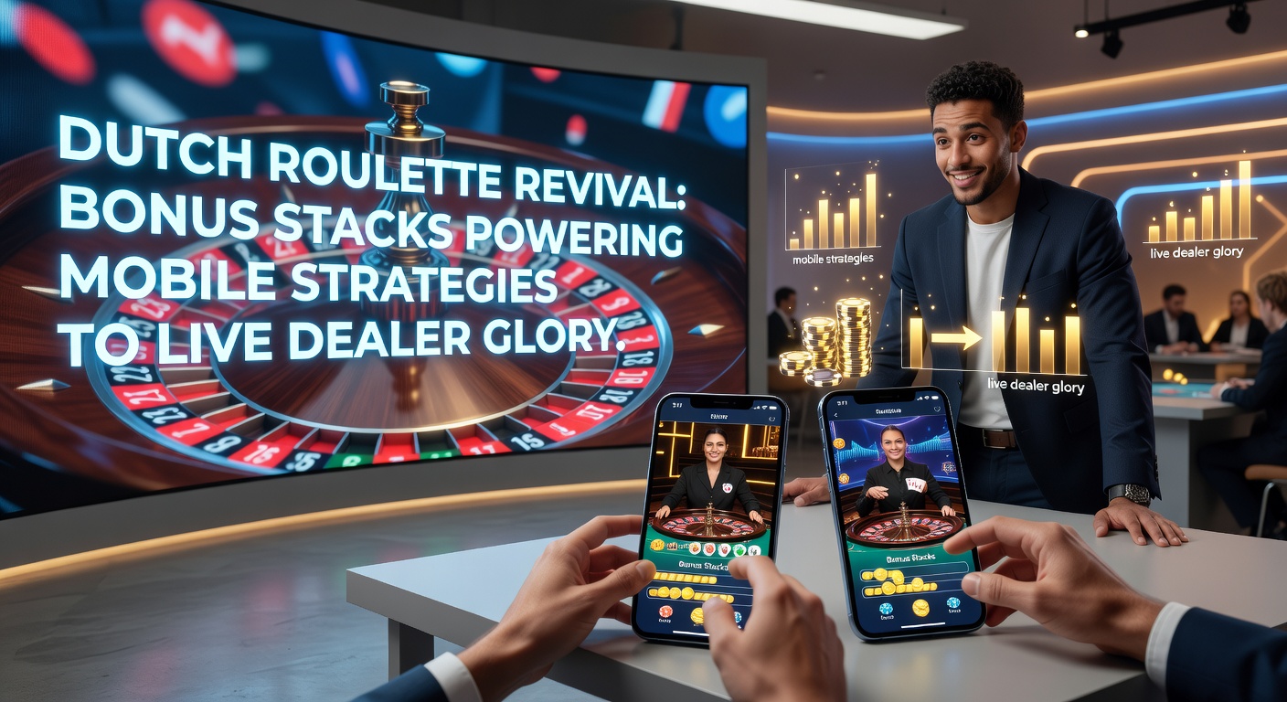 Dynamisch roulettewiel met gestapelde bonusiconen op een mobiel scherm, symboliserend de opkomst van bonusstrategieën in Nederlandse online casinos