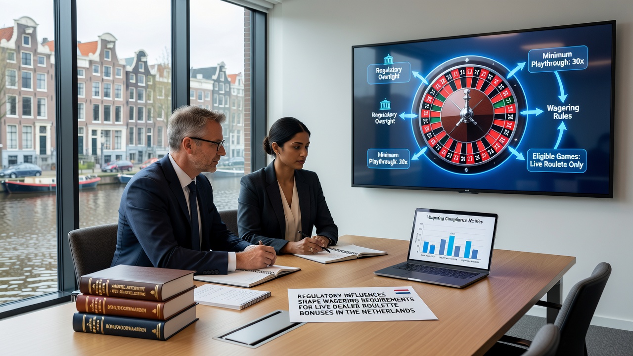 Live dealer roulette tafel met Nederlandse reguleringselementen