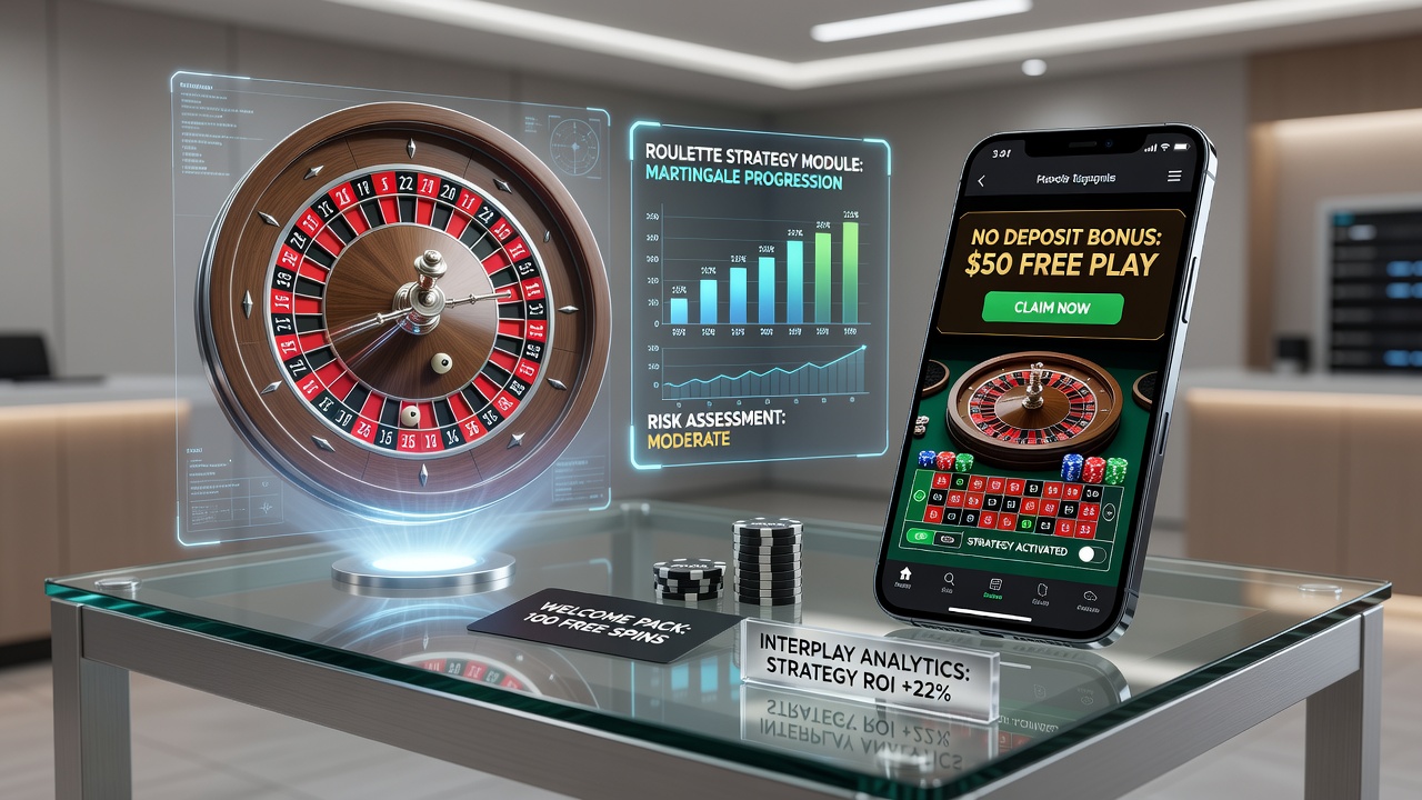 Analyse van roulette strategieën gekoppeld aan mobiele no deposit bonussen in een casinodashboard
