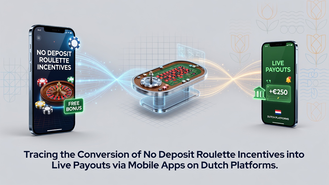 Mobiele app interface voor no-deposit roulette bonussen op Nederlandse platforms