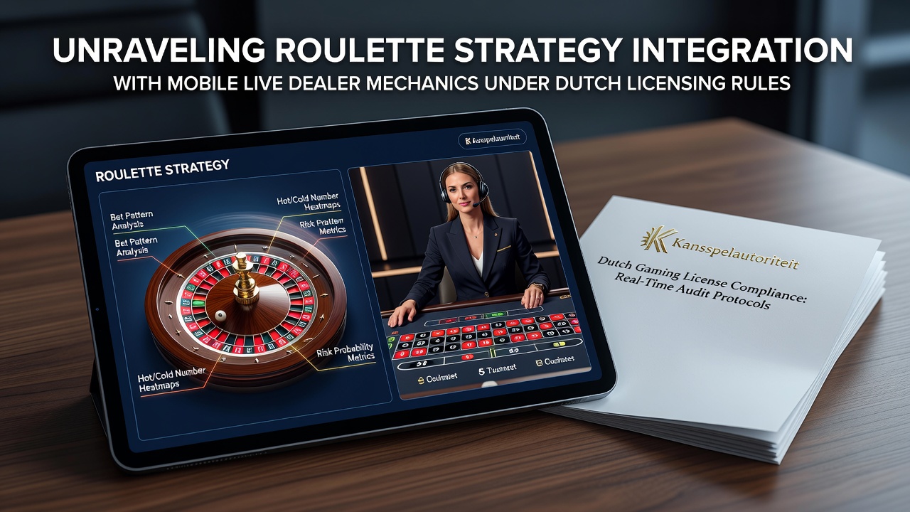 Mobiele live dealer roulette interface onder Nederlandse licentie