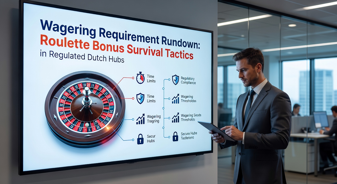 Grafiek met voorbeeld van omzetvereisten bij roulette bonussen in Nederlandse online casinos, inclusief bijdragen en voorbeeldcalculaties