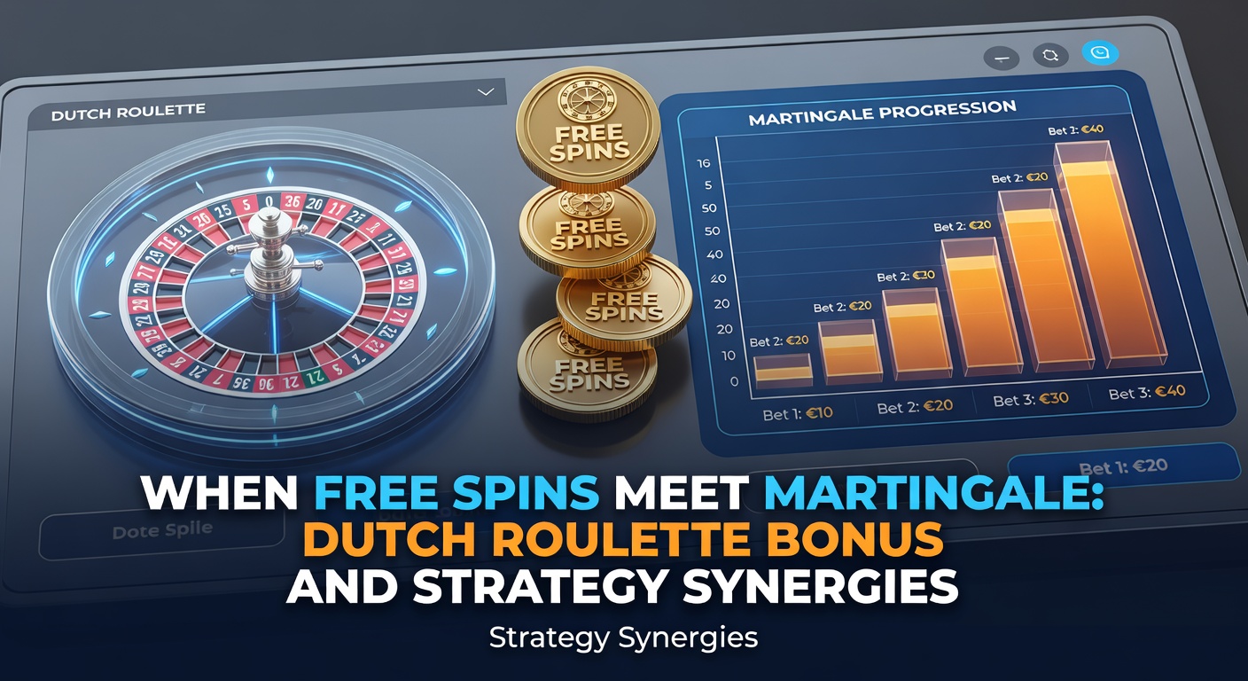 Roulettewiel met gratis spins en Martingale-inzetpatroon in een Nederlands online casino